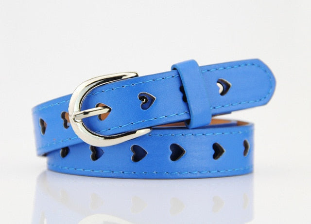 Heart-Shaped Eyelet Waist Belt