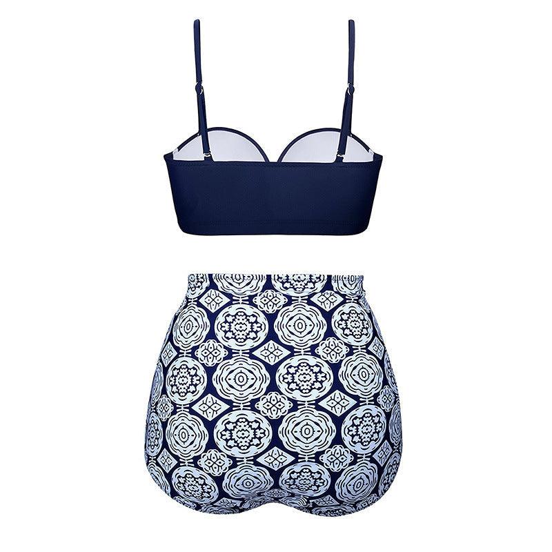 Vintage Polka Dot Push-Up High Waist Bikini