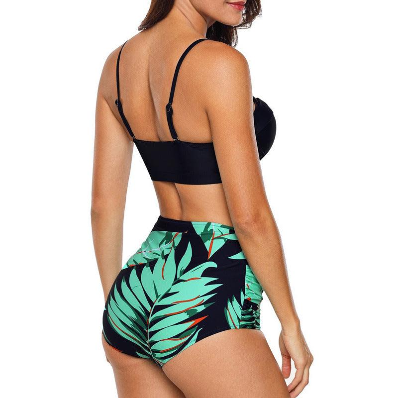Vintage Polka Dot Push-Up High Waist Bikini