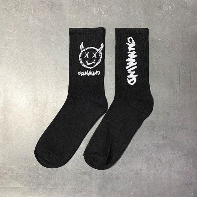 Dark Street Graphic Crew Socks