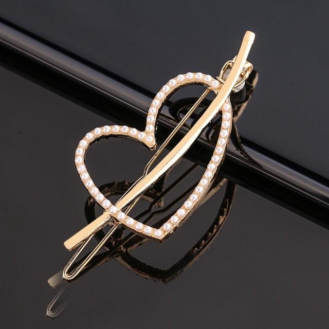 Pearl Hair Clips — Star & Round