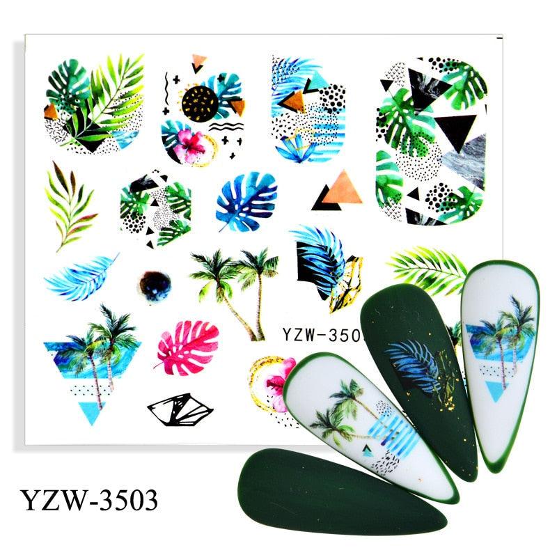 Kawaii Fruit Water Transfer Nail Stickers