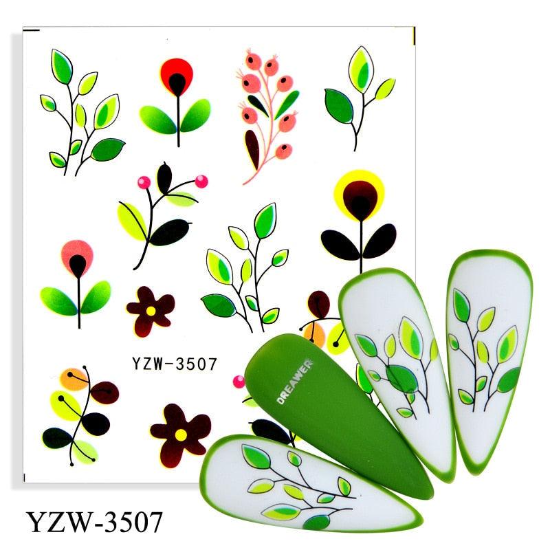 Kawaii Fruit Water Transfer Nail Stickers