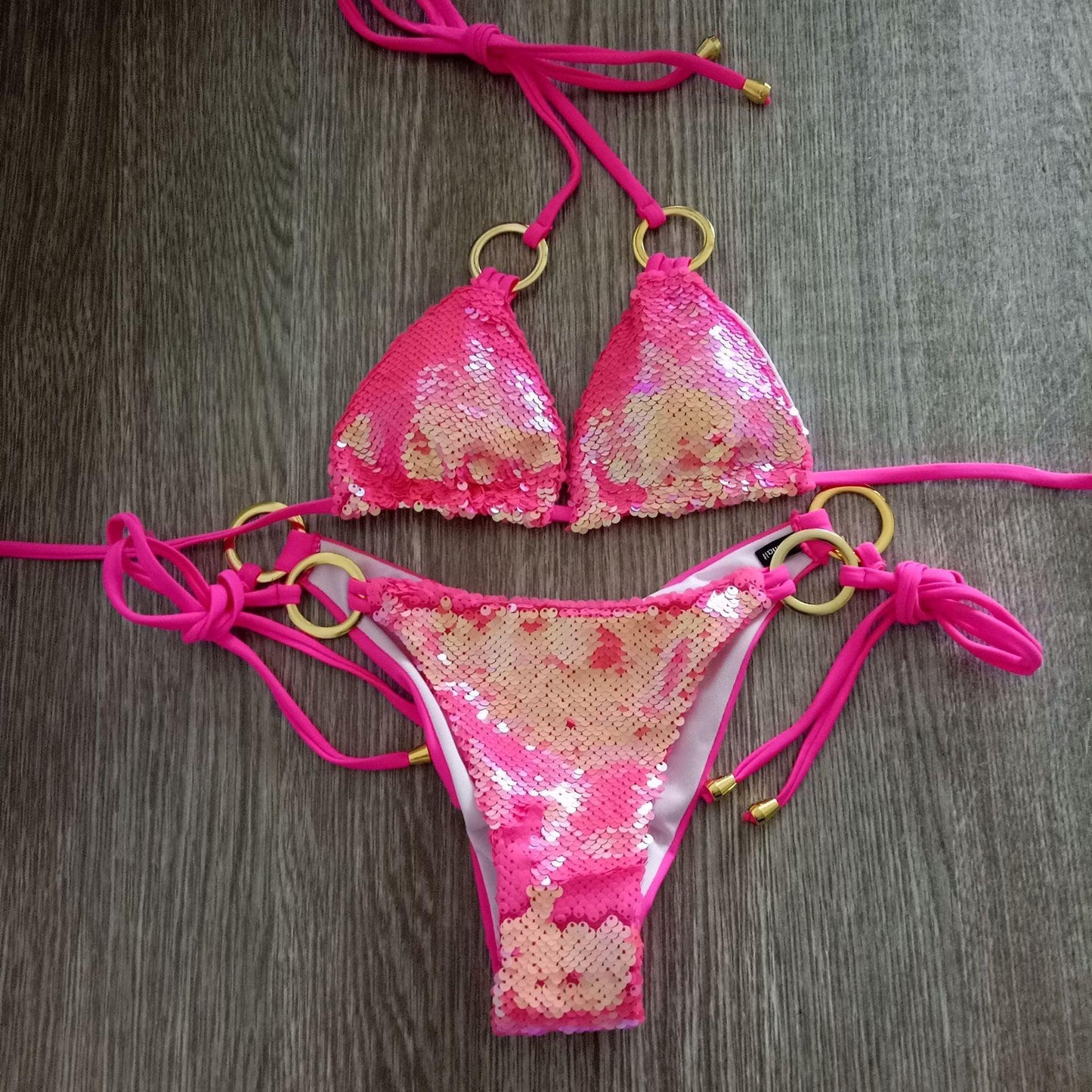 Sequin Micro Bikini Set