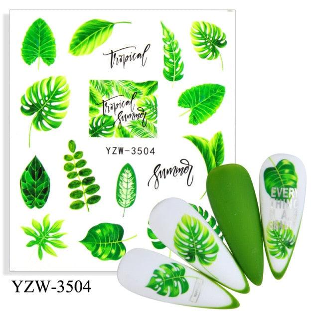 Kawaii Fruit Water Transfer Nail Stickers