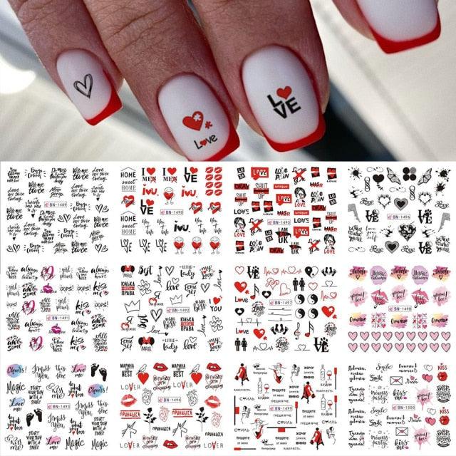 Kawaii Fruit Water Transfer Nail Stickers