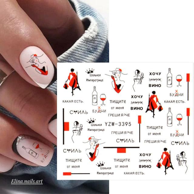 Kawaii Fruit Water Transfer Nail Stickers