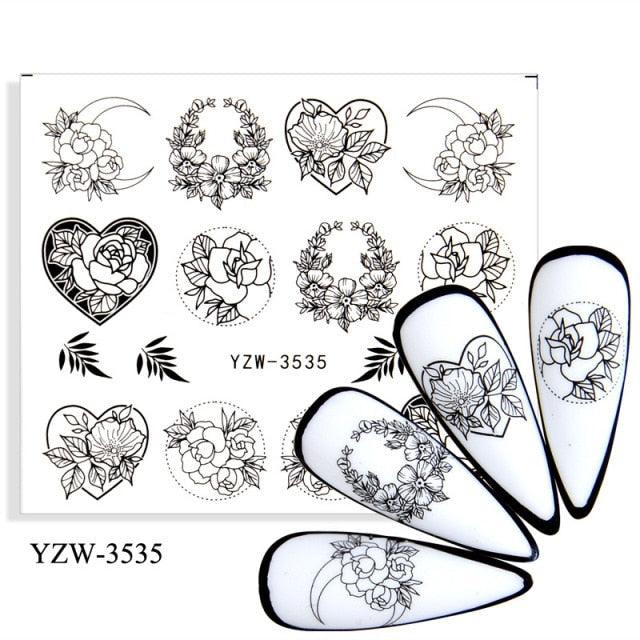 Kawaii Fruit Water Transfer Nail Stickers