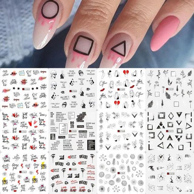 Kawaii Fruit Water Transfer Nail Stickers