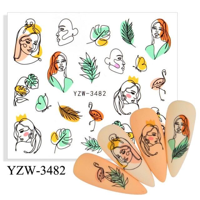 Kawaii Fruit Water Transfer Nail Stickers