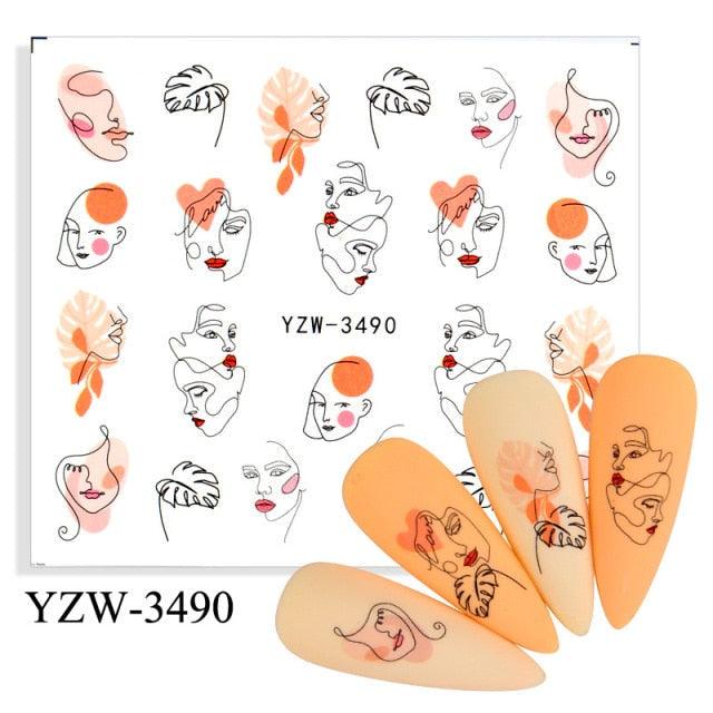 Kawaii Fruit Water Transfer Nail Stickers