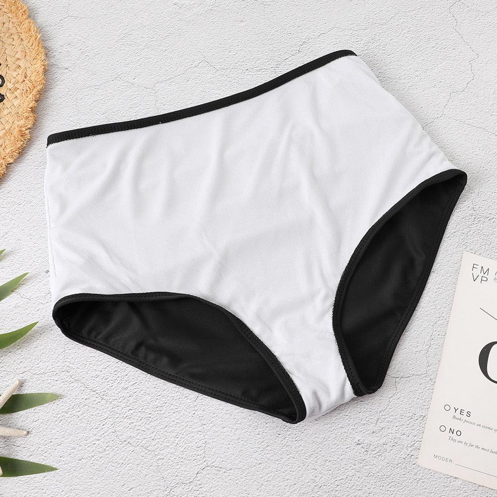 Ruffle Flounce High Waist Bikini — Plus Size