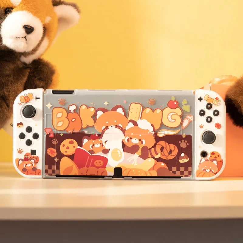 Étui Nintendo Switch Pandas roux