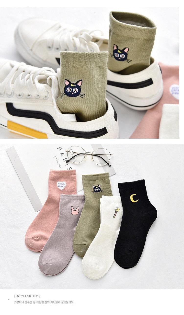 Kawaii Animal Harajuku Crew Socks