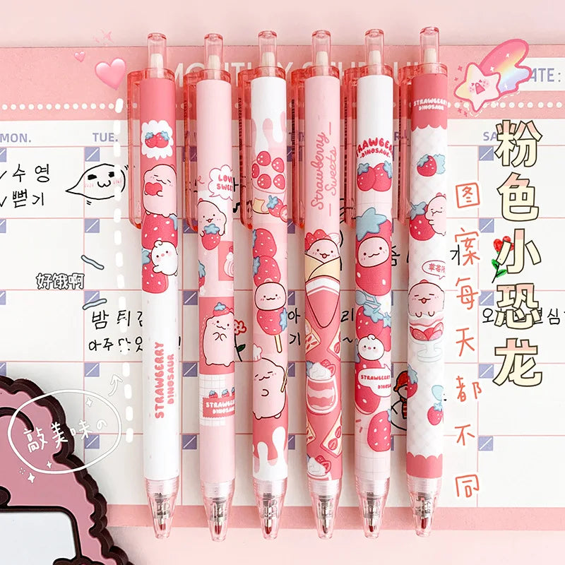 Ensemble de stylos à personnages Strawberry Sweets
