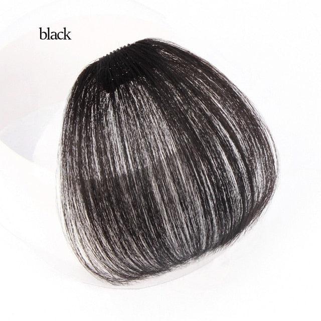 Air Bangs with Temple Hair Clip-In