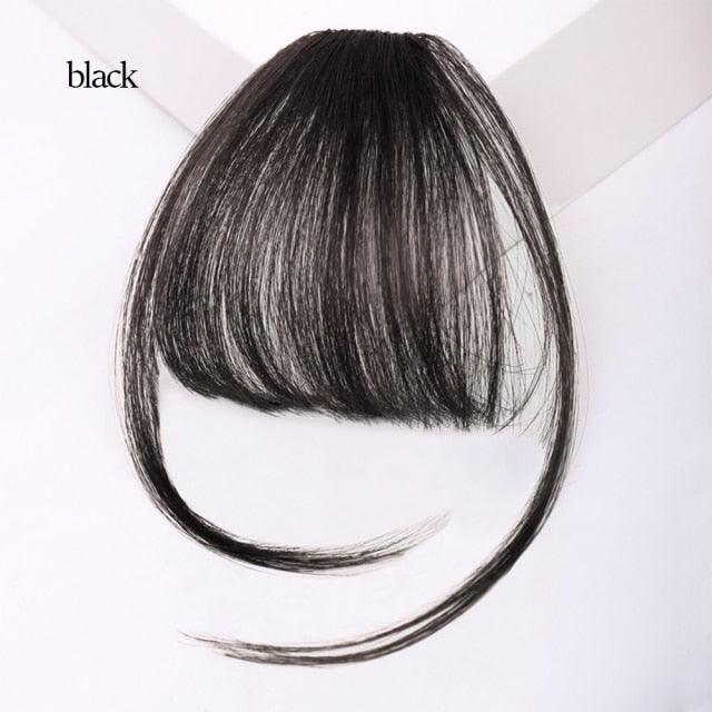 Air Bangs with Temple Hair Clip-In