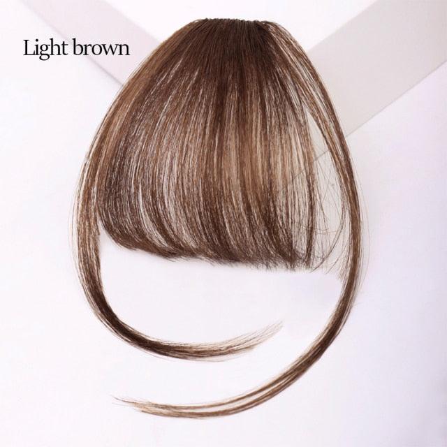Air Bangs with Temple Hair Clip-In