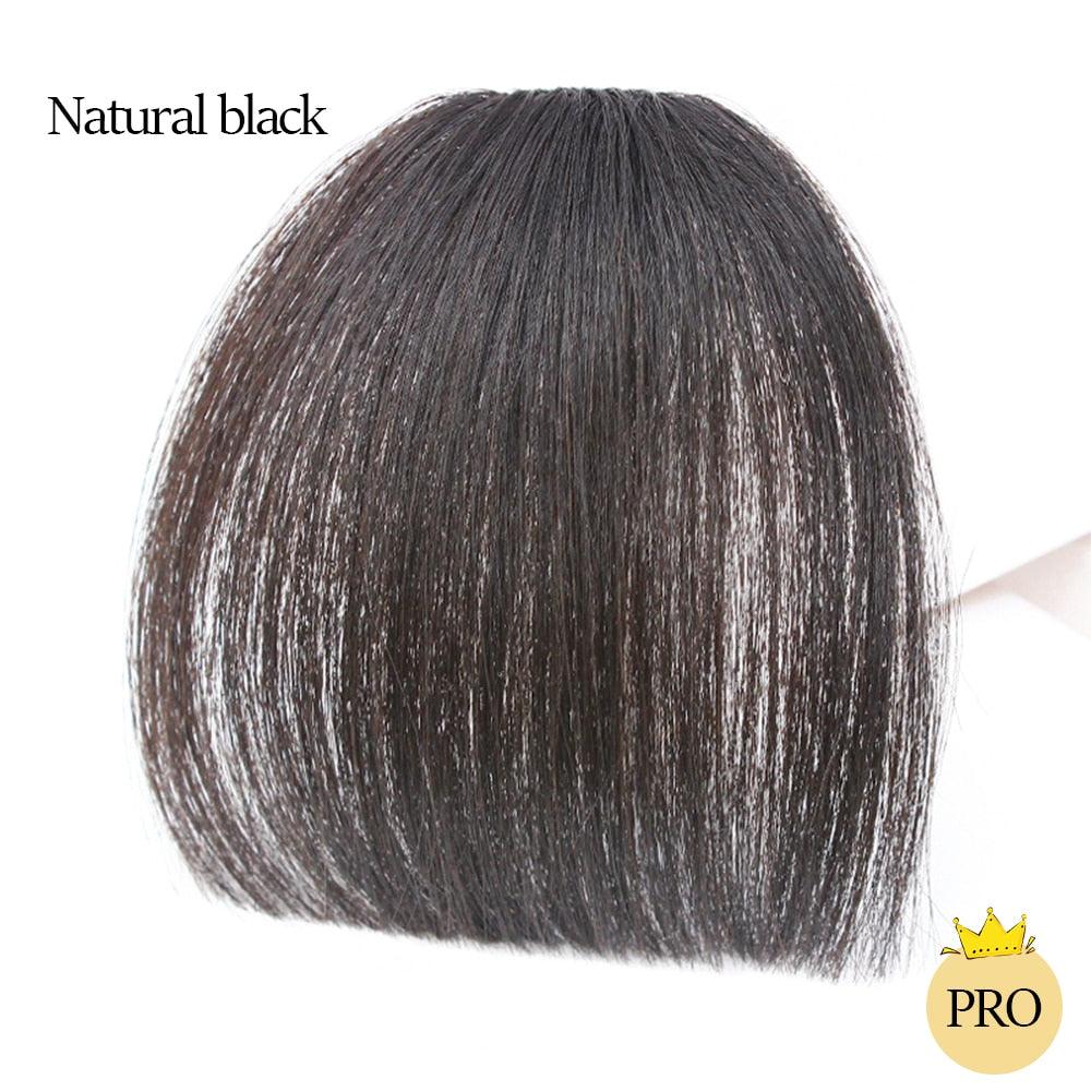 Air Bangs with Temple Hair Clip-In