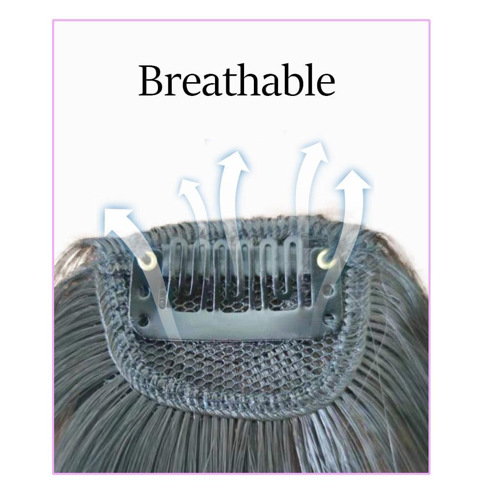 Air Bangs with Temple Hair Clip-In