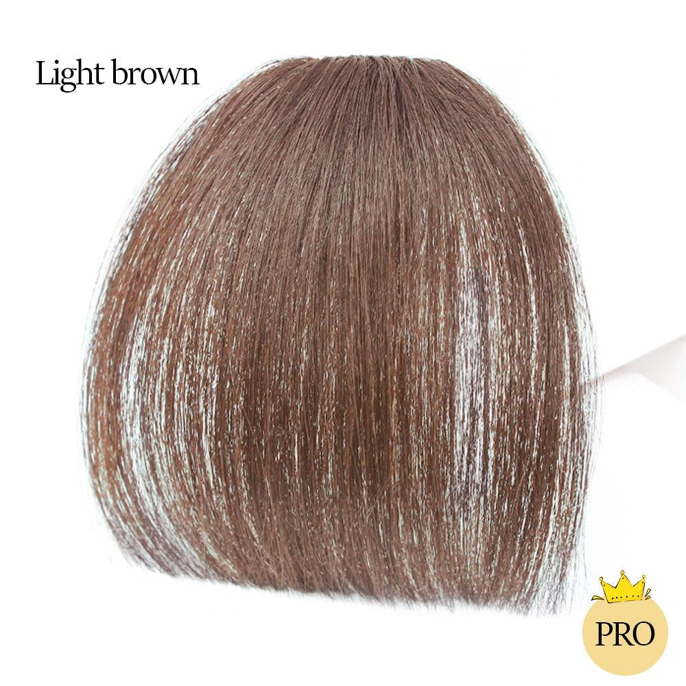 Air Bangs with Temple Hair Clip-In