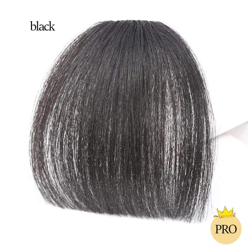 Air Bangs with Temple Hair Clip-In