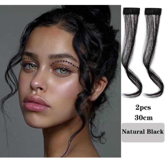 Clip-In Side Bangs Hairpiece