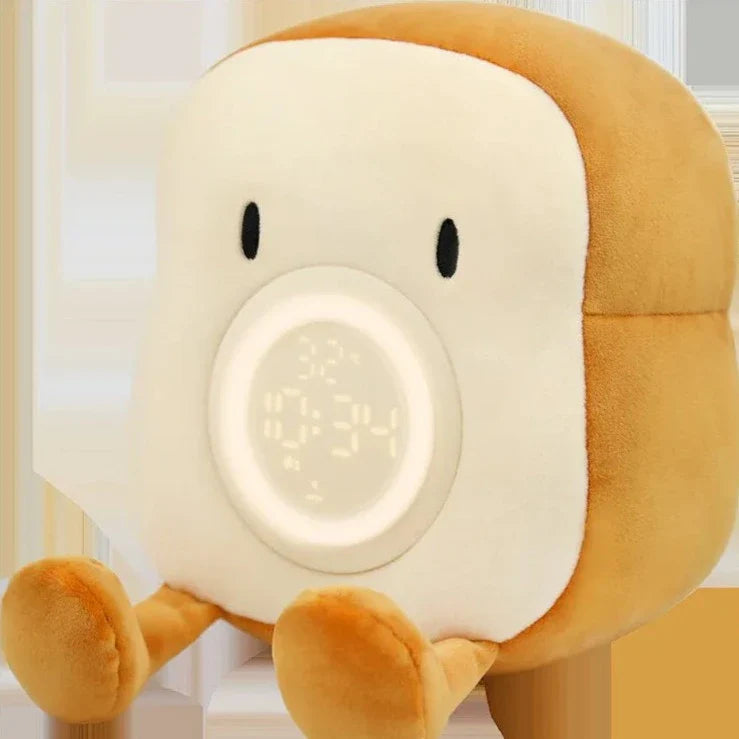 Réveil en peluche avec veilleuse Toast