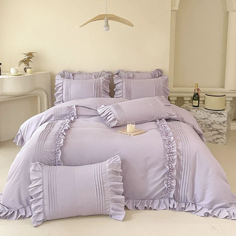 Coquette Ruffled Duvet Cover Set