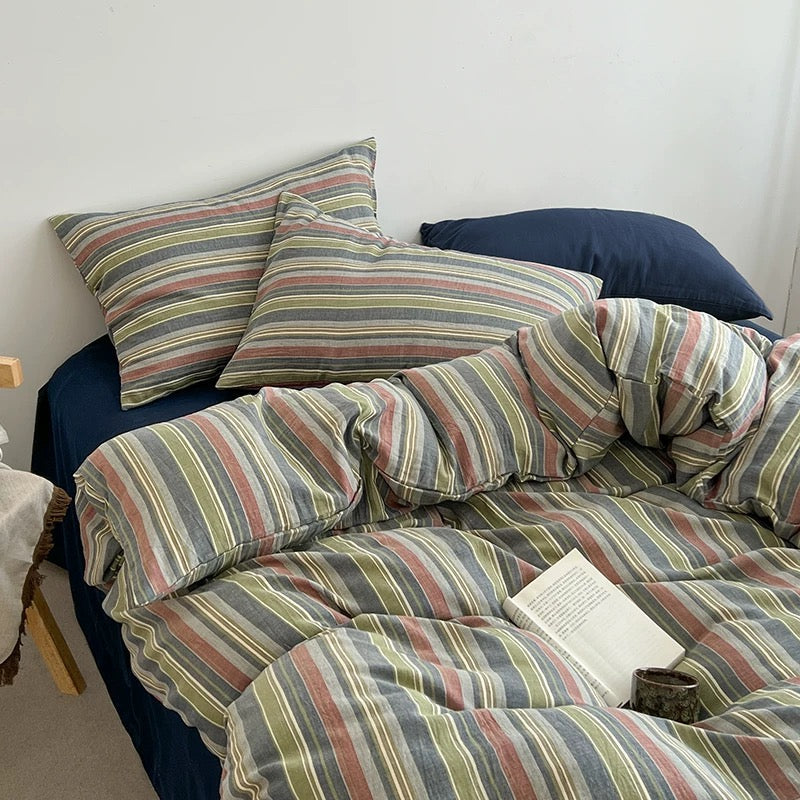Japandi Textured Duvet Cover Set