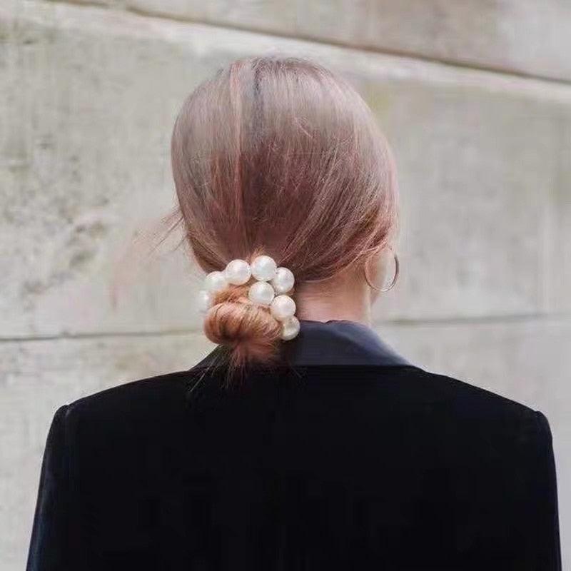Korean Pearl Hair Ties Scrunchies