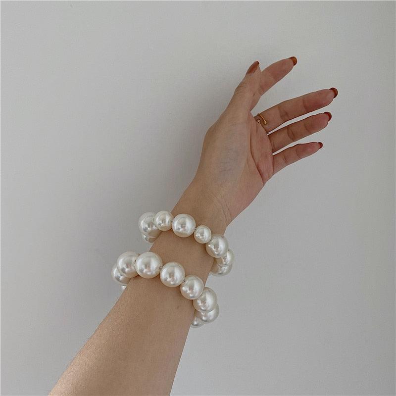 Korean Pearl Hair Ties Scrunchies