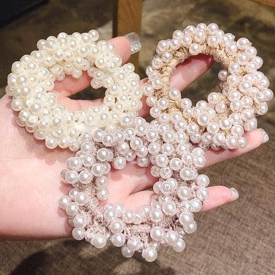 Korean Pearl Hair Ties Scrunchies