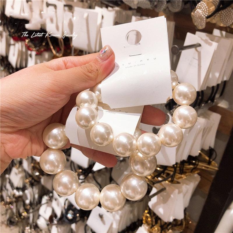 Korean Pearl Hair Ties Scrunchies