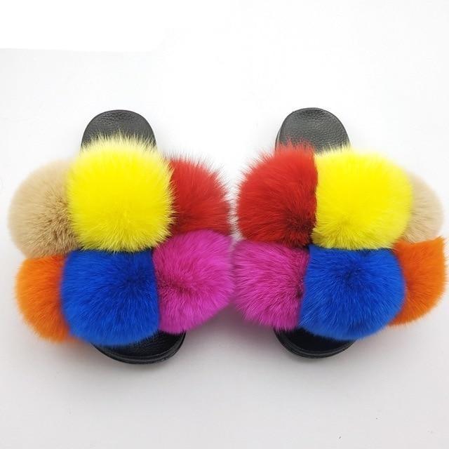 Faux Fur Slide Slippers
