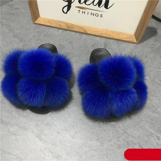 Faux Fur Slide Slippers