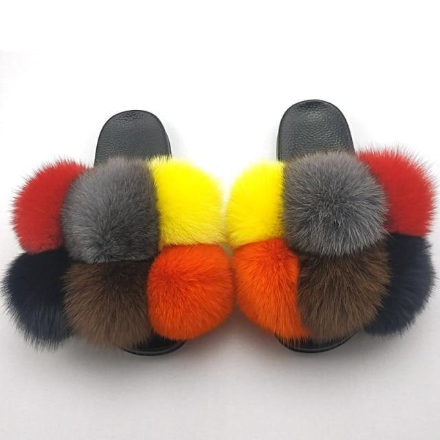 Faux Fur Slide Slippers