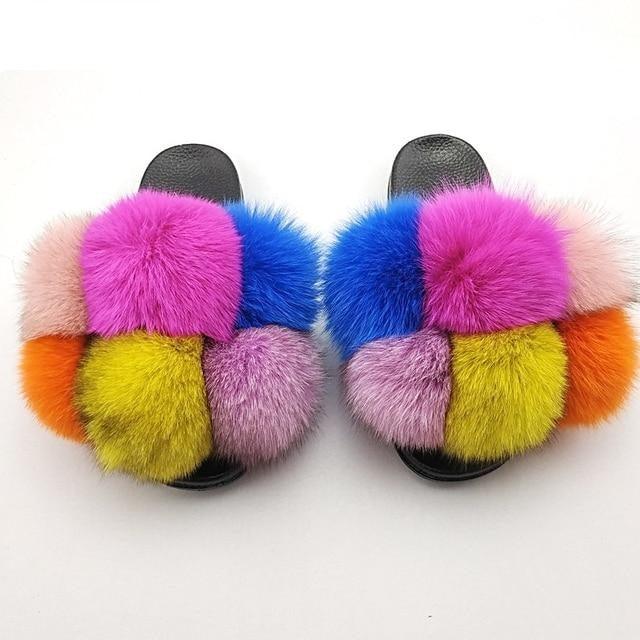 Faux Fur Slide Slippers