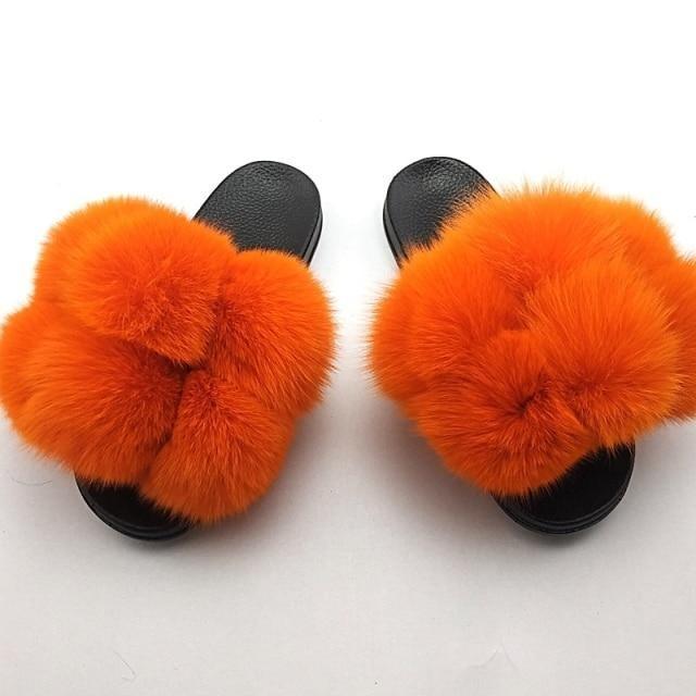 Faux Fur Slide Slippers
