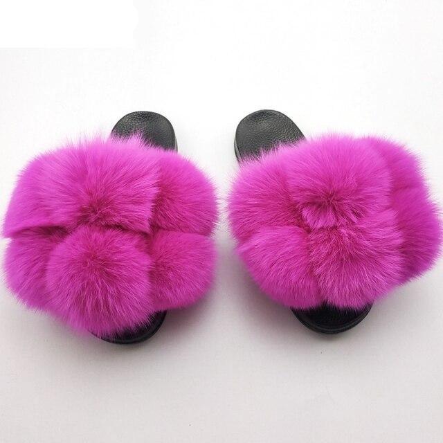 Faux Fur Slide Slippers