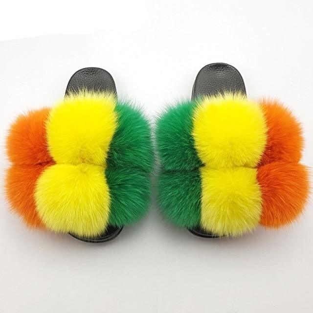Faux Fur Slide Slippers