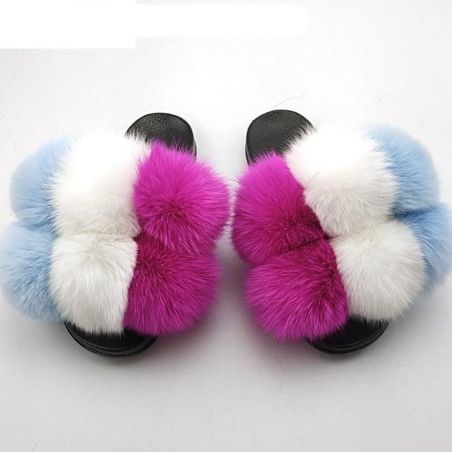 Faux Fur Slide Slippers