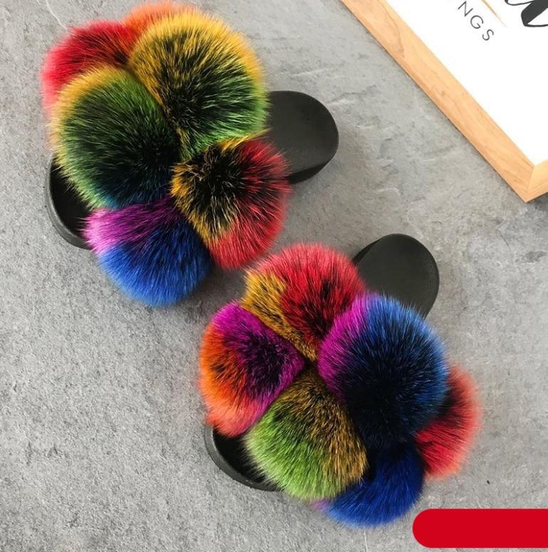Faux Fur Slide Slippers
