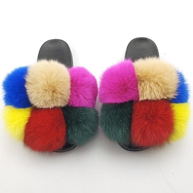 Faux Fur Slide Slippers
