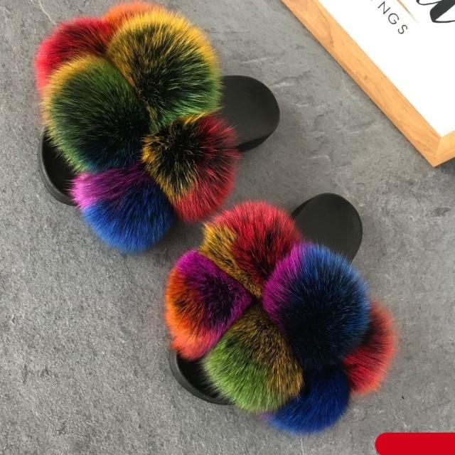 Faux Fur Slide Slippers