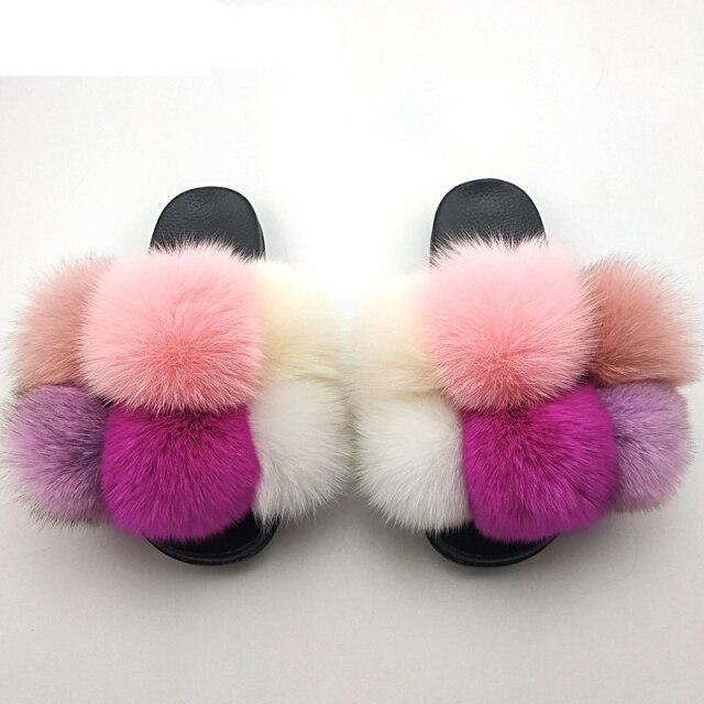 Faux Fur Slide Slippers