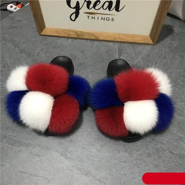 Faux Fur Slide Slippers