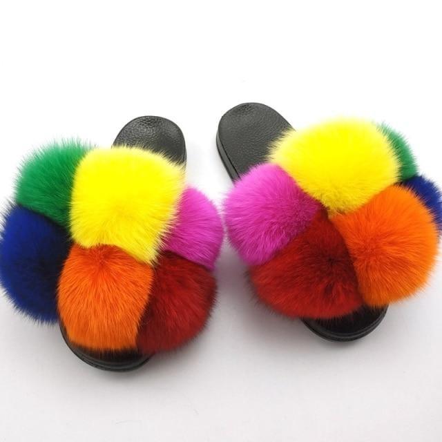 Faux Fur Slide Slippers