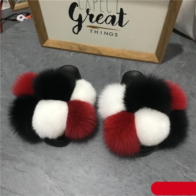 Faux Fur Slide Slippers