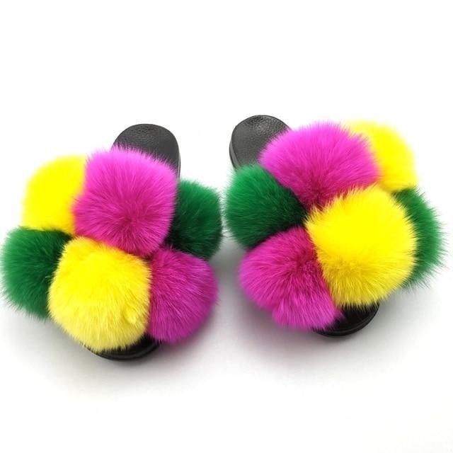 Faux Fur Slide Slippers